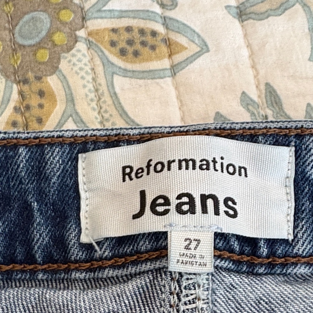 Reformation Liza Ultra High Rise Denim Jeans - Picture 4 of 11